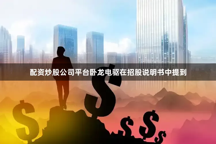 配资炒股公司平台　　卧龙电驱在招股说明书中提到